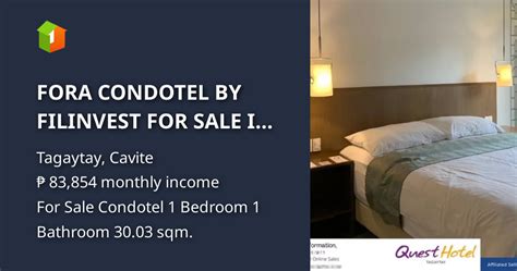 Fora Condotel (Condo For Sale) .